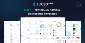 Sliced Pro – Angular, Laravel, ASP.Net Core, MVC CakePHP Admin Dashboard Template