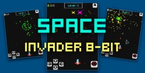 Space Invader 8-Bit – Cross Platform Casual Game
