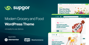 Supgor – Grocery Store and Food WordPress Theme