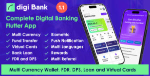 Digibank – Complete Digital Banking Flutter App