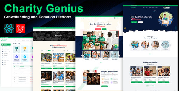 Charity Genius – Dynamic Crowdfunding Platform with Multiple Payment Gateway