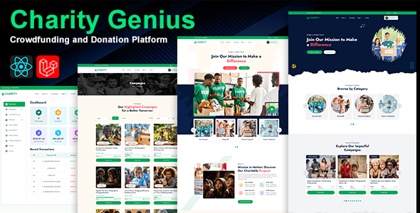 Charity Genius – Dynamic Crowdfunding Platform with Multiple Payment Gateway