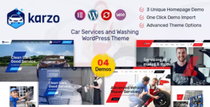 Karzo – Car Service Washing WordPress Theme