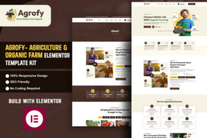 Agrofy – Agriculture Organic Farm Elementor Template Kit