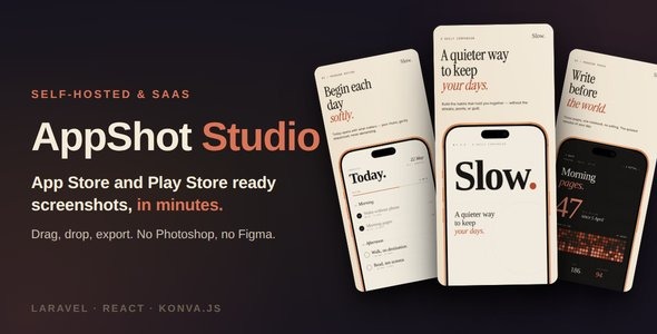 AppShot AI— AI-powered App Store Play Store Screenshot Generator (SaaS + Self-Hosted)