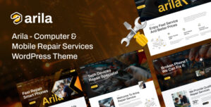Arila – Computer Mobile Repair Services WordPress Theme