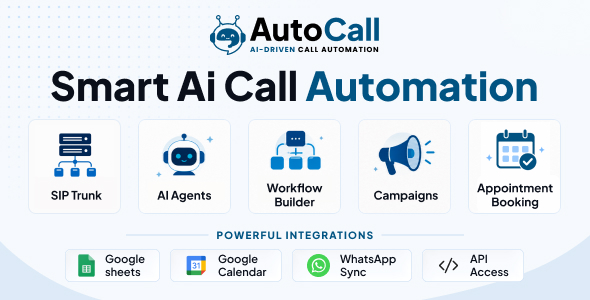 AutoCall – AI Voice Calling Lead Automation SaaS Platform Node.js Script