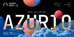 Azurio – Digital Agency Portfolio ReactJs Template