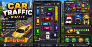 Car Traffic Puzzle | HTML5 Construct 3 Game