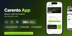 Carento Mobile – Car Rental Dealer React Native Expo App