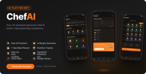 ChefAI — AI Recipe Generator, Meal Planner Calorie Tracker | Flutter Full App