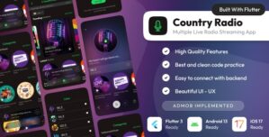 Country Radio : Online Live Radio Streaming app (Flutter/Laravel)