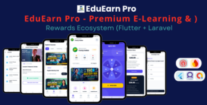 EduEarn | Educational Quiz, Rewards, and Earning Flutter Mobile App with Laravel Admin Panel