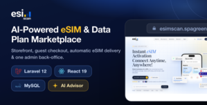eSimScan – AI-Powered eSIM Data Plan Marketplace Script | PHP React