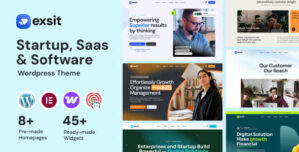 Exsit – Software, SaaS Startup WordPress Theme
