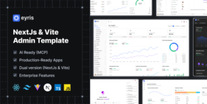 Eyris – React Tailwind Admin Template (NextJs Vite)