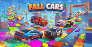 Fall Cars – Color Battle Arena | HTML5 Three.js Game