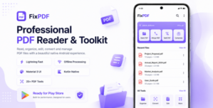 FixPDF – Ultimate Android PDF Tools Document Utility App (Jetpack Compose, Kotlin, AdMob)