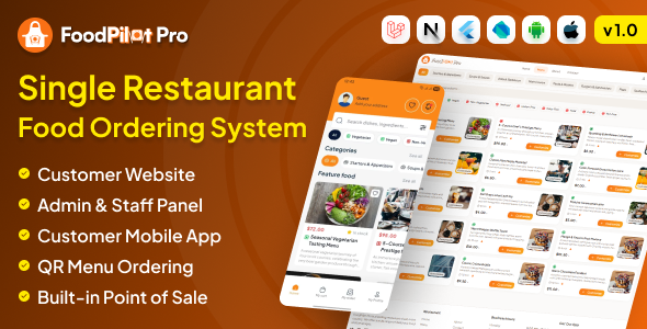 FoodPilot | Restaurant App With Laravel Backend