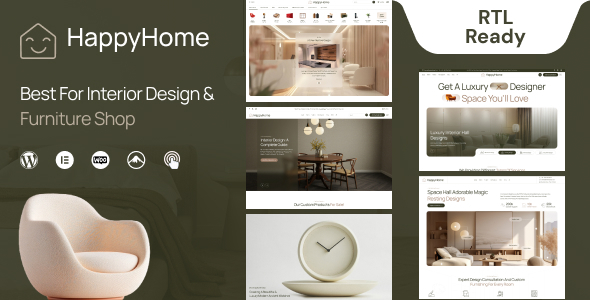 Happyhome – Interior Design WordPress Theme