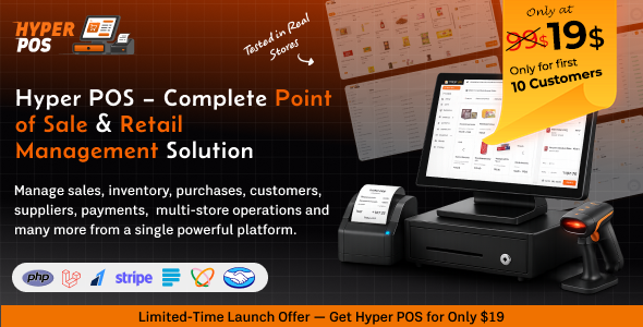 Hyper POS – Laravel Point of Sale, Inventory, ERP, Online Offline POS, Invoicing, Accounting