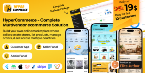 HyperCommerce – Multivendor eCommerce Marketplace – Flutter Apps Laravel Admin Panel