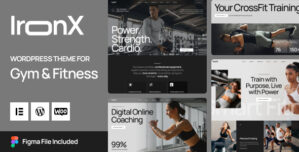 IronX – Gym Fitness WordPress Theme
