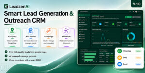 LeadzenAI – Smart Lead Generation Outreach CRM