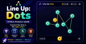 Line Up: Dots | HTML5 Space Puzzle Game