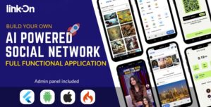 LinkOn – Full Cross-Platform AI Social Network (iOS, Android, Web)