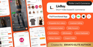 LivBuy: Live Streaming Shopping App, Short Video Ecommerce, Multivendor Marketplace