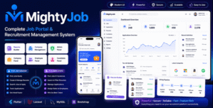 MightyJob – Job Portal, Job Board Recruitment Platform with Flutter Mobile App, Resume Builder