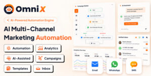 OmniX – AI Email Marketing, CRM, WhatsApp, SMS Campaign Automation SaaS | Node.js