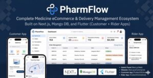 PharmaFlow — Pharmacy E-Commerce Flutter App With Next.js Admin Panel