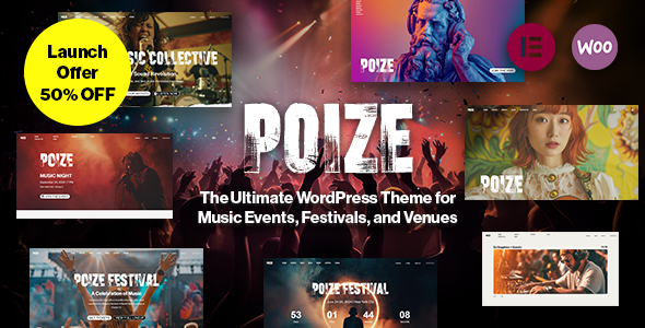Poize – WordPress Theme for Music Events, Festivals Venues