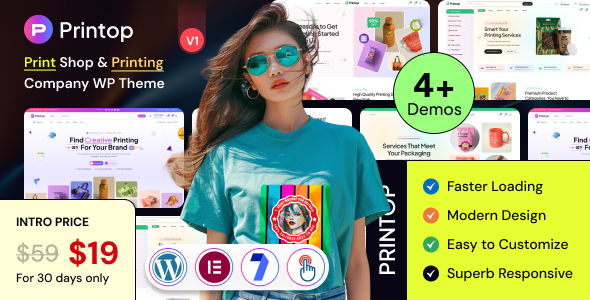 Printop – Print Shop Printing Company WordPress Theme