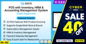 Ready POS – POS with Inventory Management System, HRM Accounting | POS SAAS