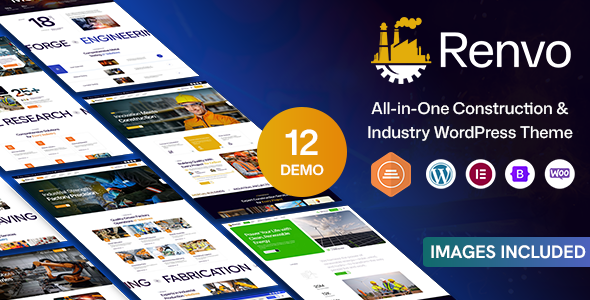 Renvo – Construction, Factory, Industry Architecture WordPress Theme