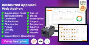 Restaurant App SaaS Web Add-on
