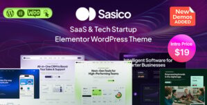 Sasico – SaaS Tech Startup WordPress Theme