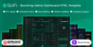 SCIFI – Bootstrap HTML Admin Dashboard Template