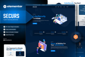 Securs – Cyber Security Service Elementor Template Kit