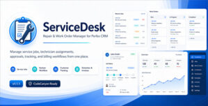 ServiceDesk – Repair Work Order Manager for Perfex CRM