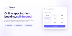 Slotara — Appointment Booking Scheduling SaaS Platform | Multi-Tenant | Laravel 12 | Filament 5
