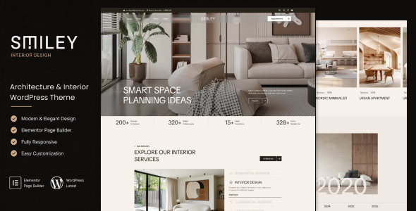 Smiley – Architecture Interior WordPress Theme