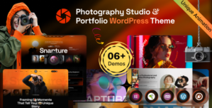 Snapture – Photography Studio Portfolio WordPress Theme