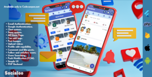 Socialoo – Flutter Facebook Clone with PHP Admin Panel