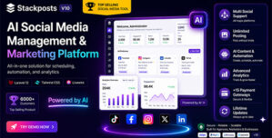 Stackposts – AI Social Media Management Marketing SaaS Platform