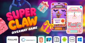 Super Claw – Giveaway Game – HTML5 Game (Construct3)
