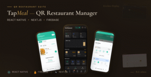 TapMeal – Restaurant Management QR Ordering System – React Native App